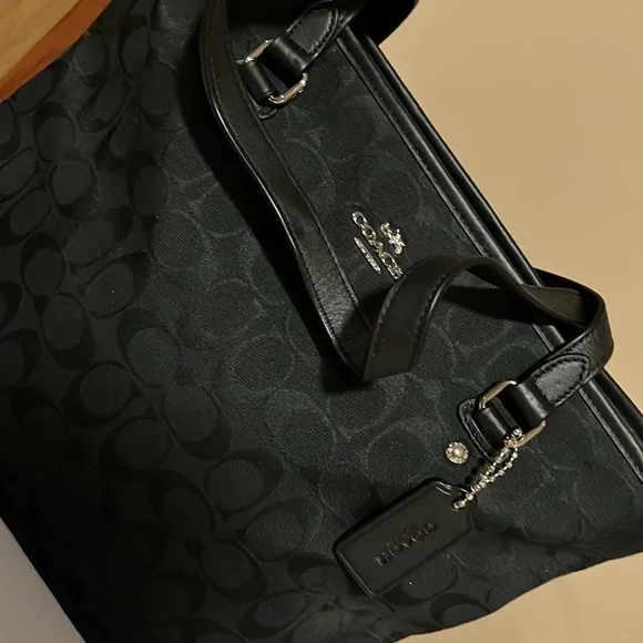Coach Black Signature Tote Bag - Picture 3 of 13